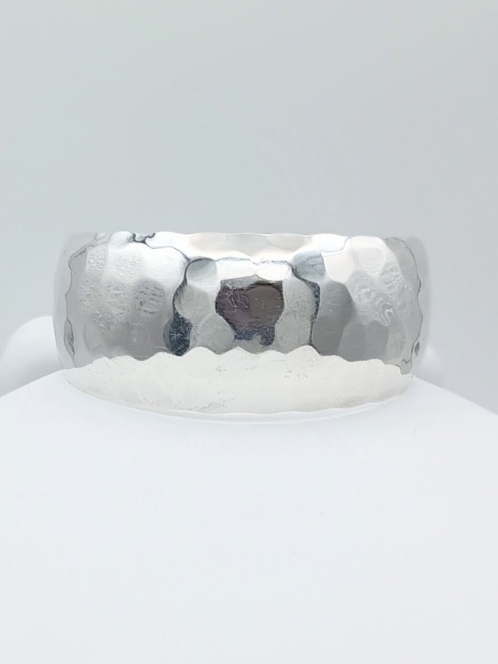 925 Sterling Silver Hammered Cuff Bracelet